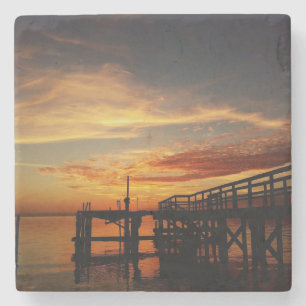Posavasos De Piedra Cedar Key Sunset 9