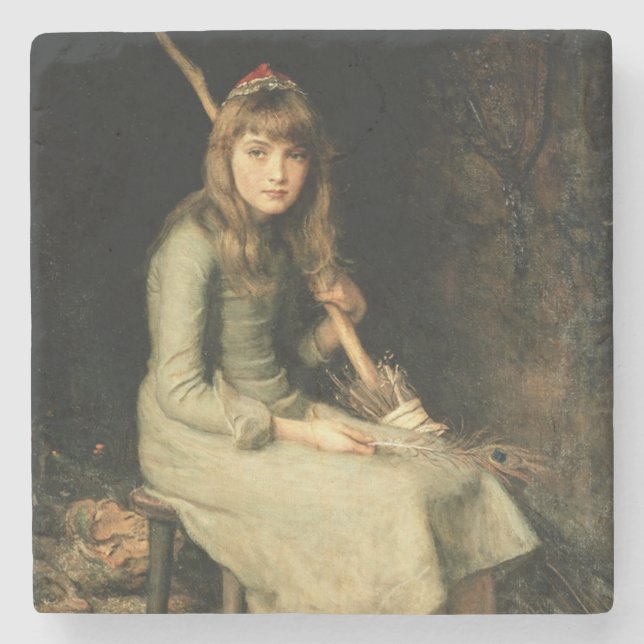 Posavasos De Piedra Cenicienta (por John Everett Millais) (Anverso)
