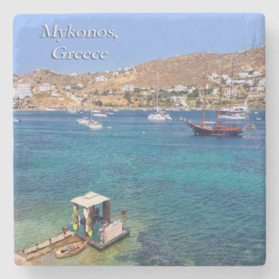 Posavasos De Piedra Cenizero de piedra de Mykonos, Grecia