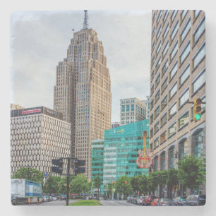 Posavasos De Piedra Centro de Detroit