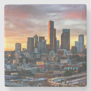 Posavasos De Piedra Centro y Seattle céntrica, Seattle de Columbia