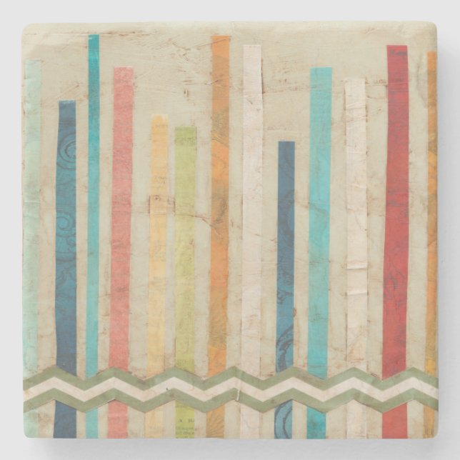 Posavasos De Piedra cercas de papel 2-Up IV (Anverso)