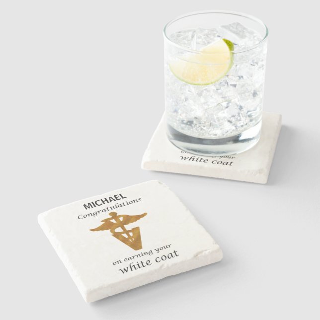 Posavasos De Piedra Ceremonia de la escuela veterinaria de la cubierta (Lateral)