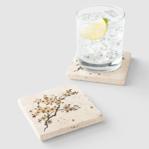Posavasos De Piedra Cerezo en flor