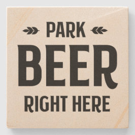 Posavasos De Piedra Cerveza Park justo aquí - Montaña - Piedra