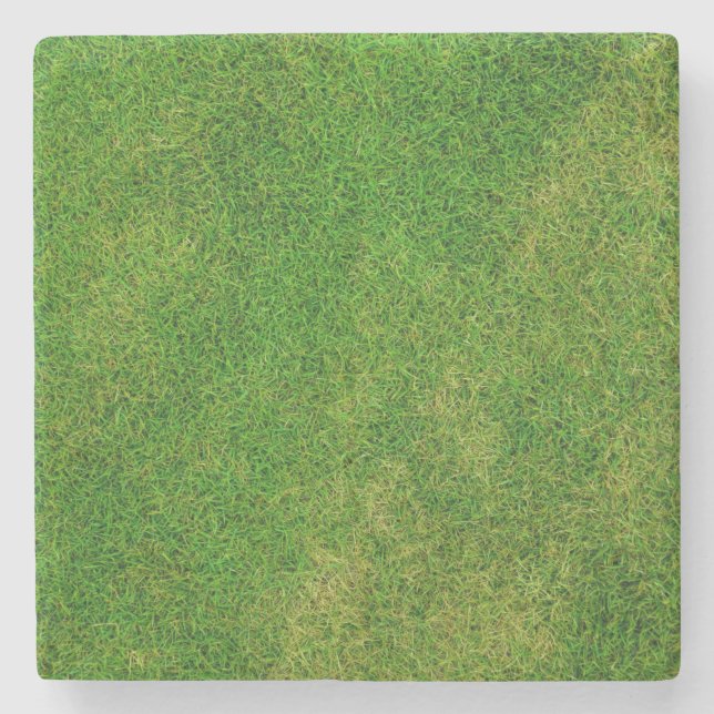 Posavasos De Piedra Césped de hierba (Anverso)