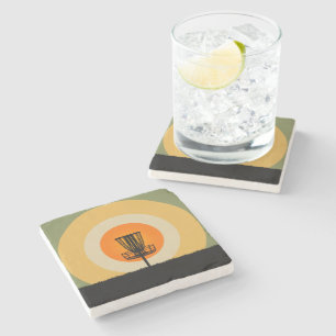 Posavasos De Piedra Cesta de Golf de Disco