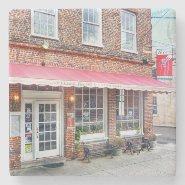 Posavasos De Piedra Charleston de Bocci, SC. Posavasos. (Anverso)