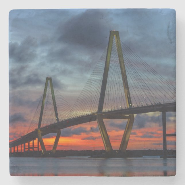 Posavasos De Piedra Charleston Fire Like Sunset (Anverso)