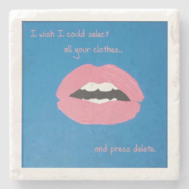 Posavasos De Piedra Cheesy Lines for Valentine's (Anverso)