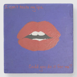 Posavasos De Piedra Cheesy Lines for Valentine's Coaster