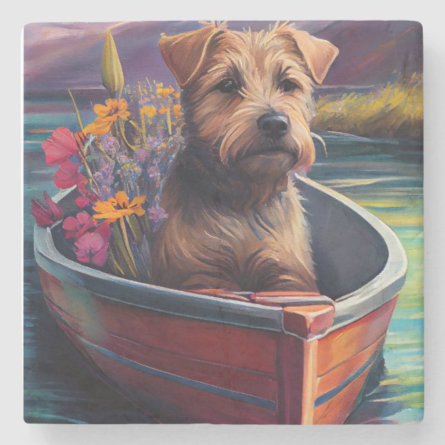 Posavasos De Piedra Chesapeake en un remo: Una aventura escénica (Anverso)