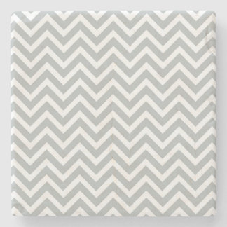 Posavasos De Piedra chevron gris de tendencia moderna