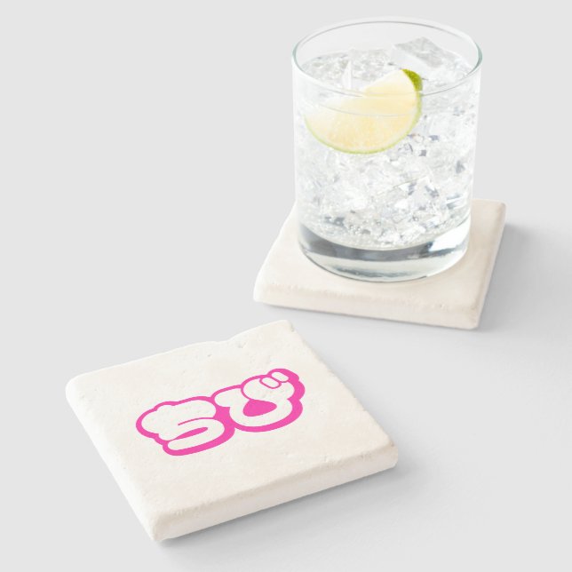 Posavasos De Piedra Chibi ち び japonés Nihongo Hiragana Script (Lateral)