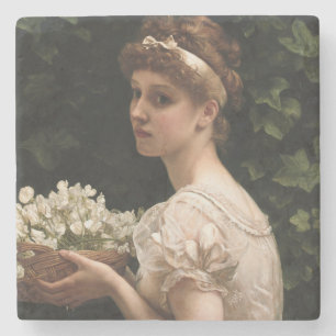 Posavasos De Piedra Chica con flores de arce (por Edward Poynter)