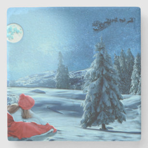 Posavasos De Piedra Chica de navidades en Sled