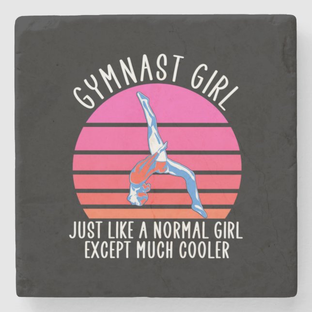 Posavasos De Piedra Chica Gymnast (Anverso)