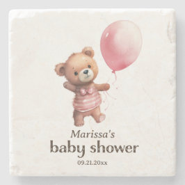 Posavasos De Piedra Chica Teddy Bear Baby Shower