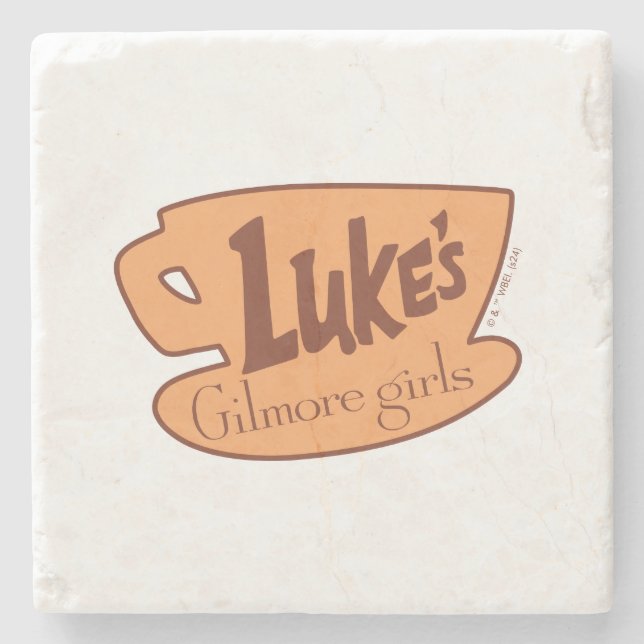 Posavasos De Piedra Chicas Gilmore | Logo de Luke's Diner (Anverso)