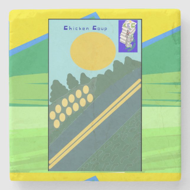 Posavasos De Piedra Chicken Coup  (Anverso)