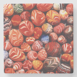 Posavasos De Piedra China, tumbas muertas, recuerdos de vidrio pintado