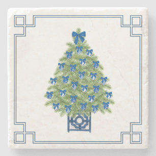 Posavasos De Piedra Chinoiserie Christmas Tree