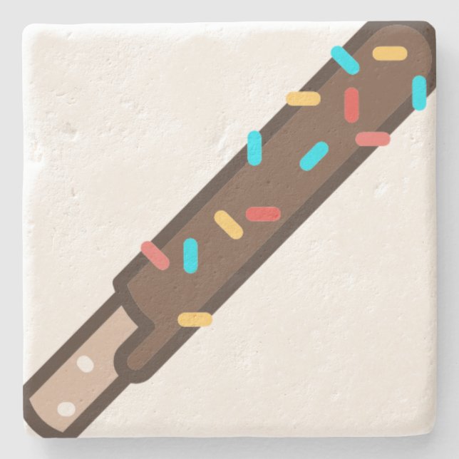 Posavasos De Piedra chocolate (Anverso)