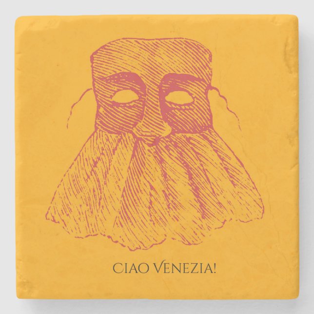 Posavasos De Piedra ¡Ciao Venezia! (Anverso)