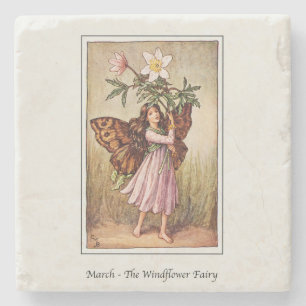 Posavasos De Piedra Cicely Mary Barker - Fairy de marzo