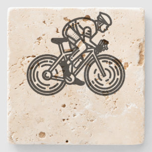 Posavasos De Piedra ciclista de velocidad