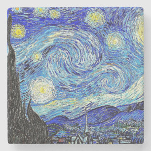 Posavasos De Piedra Cielo Antiguo Noche Estrellada