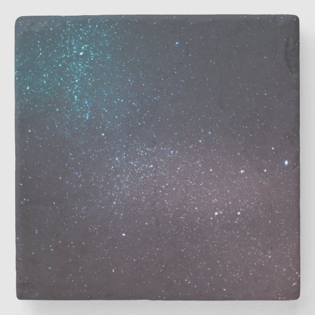 Posavasos De Piedra Cielo estrellado hermoso (Anverso)