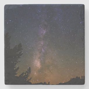 Posavasos De Piedra Cielo nocturno de Milky Way, California