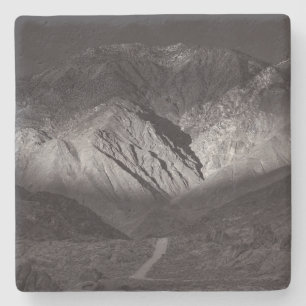 Posavasos De Piedra cielo nocturno negro y blanco