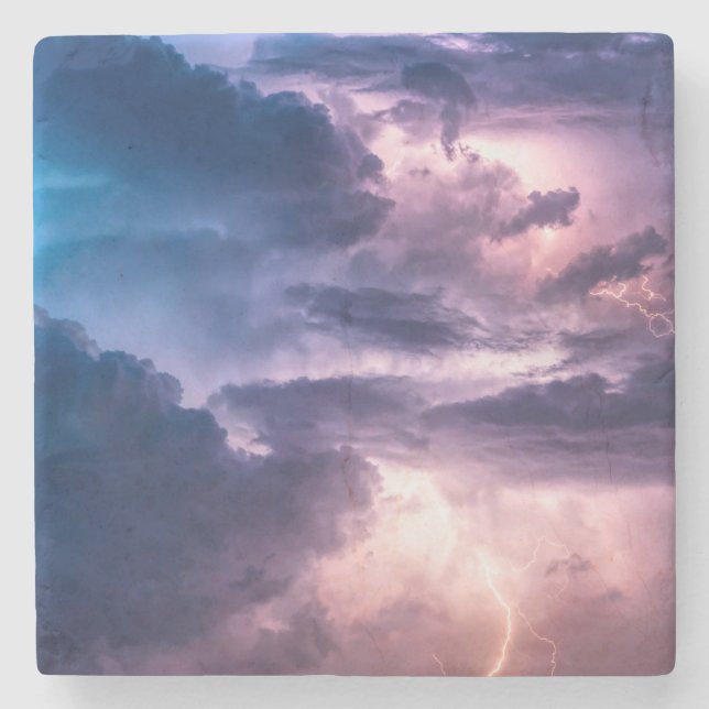 Posavasos De Piedra Cielos tormentosos (Anverso)