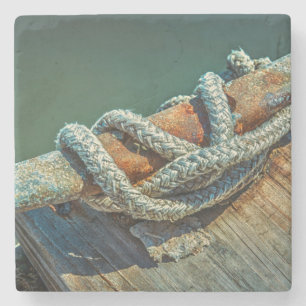 Posavasos De Piedra Cierre de la cubierta y de la cuerda