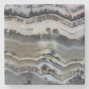 Posavasos De Piedra Cierre de un Onyx Silver Lace