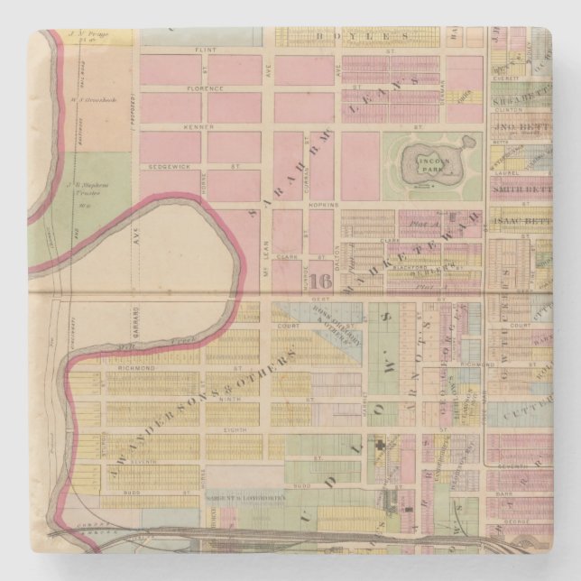 Posavasos De Piedra Cincinnati, Ohio 2 (Anverso)