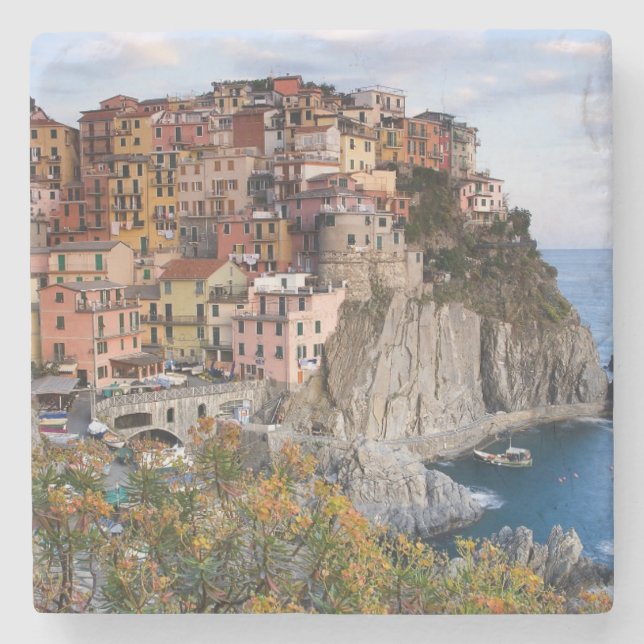 Posavasos De Piedra Cinque Terre, Italia (Anverso)