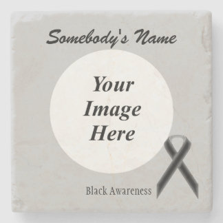 Posavasos De Piedra Cinta Black Standard de Kenneth Yoncich