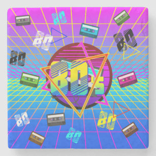 Posavasos De Piedra Cinta de Casete Retro de los 80 Old School