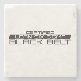 Posavasos De Piedra Cinturón negro Lean Six Sigma certificado