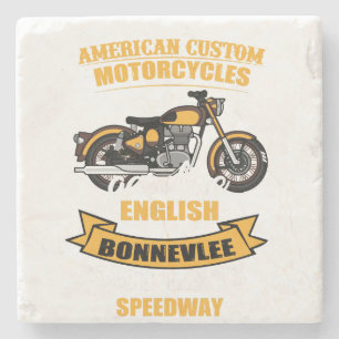 Posavasos De Piedra Circuito de carreras de Bonneville, Personalizado 