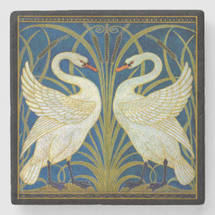 Posavasos De Piedra Cisnes Art Deco