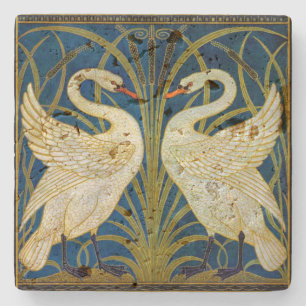 Posavasos De Piedra Cisnes Art Deco