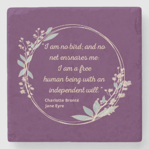 Posavasos De Piedra Cita de Jane Eyre II - Estilo Cuto