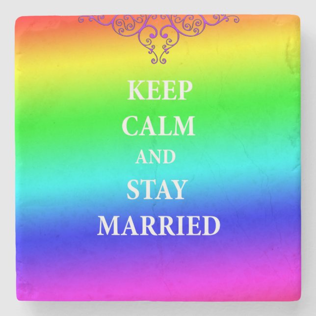 Posavasos De Piedra Cita positiva Matrimonio Mármol esparadrapo de pie (Anverso)