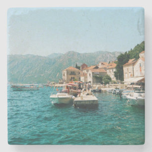 Posavasos De Piedra Ciudad costera de Perast, Montenegro