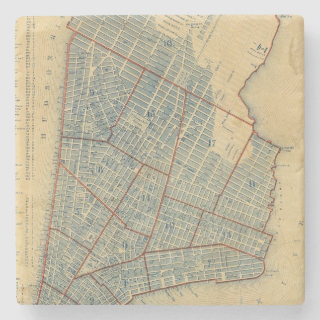 Posavasos De Piedra Ciudad de NewYork (Anverso)