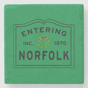 Posavasos De Piedra Ciudad de Norfolk Massachusetts Sto
